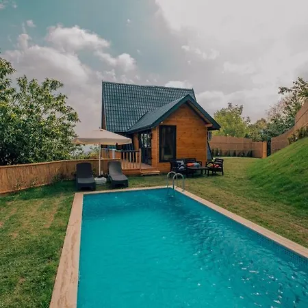 Bungalow With Private Pool And Backyard In Sapanca